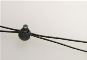 Juwelier Schell 155423 Guthmann Faden schwarz Kugelverschluss 6mm oxyd 9/00000/000o