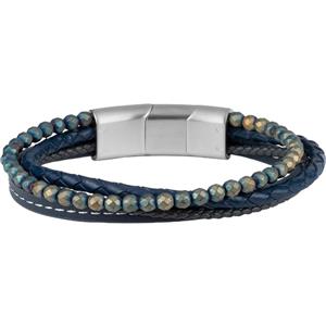 Juwelier Schell 172929 Jacques Lemans Lederarmband mit Hämatit S-B107A