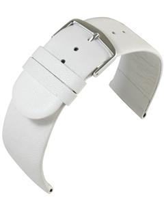 Juwelier Schell 173887 Eulit Uhrenband Schafnappa Weiß/Silber 604824112