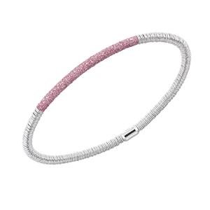 Juwelier Schell 172996 Pesavento Armband Shiny Silver + Dust Pink Tokyo WPSCB015
