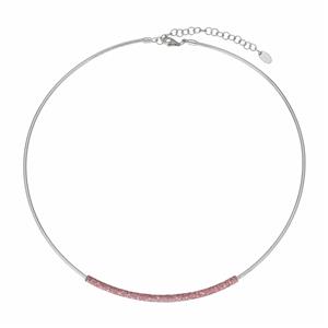 Juwelier Schell 173003 Pesavento Collier Shiny Silver + Dust Pink Tokyo WPSCG007