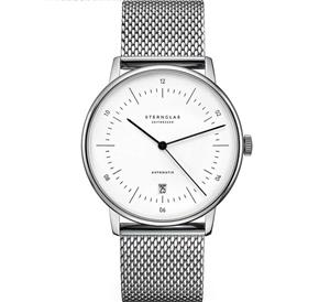 Juwelier Schell 173805 Sternglas Armbanduhr Naos Weiß/Silber S02-NA01-MI04