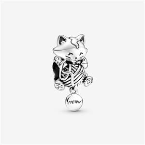 Juwelier Schell 163650 Pandora Moments Charm Katze auf Garbknäuel 799535C00