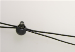 Juwelier Schell 155423 Guthmann Faden Schwarz mit Kugelverschluss 6mm Oxyd. 9/00000/000o