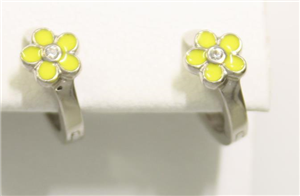 Juwelier Schell 161083 R. Gerstner Creolen Blume Gelb 8298163/3
