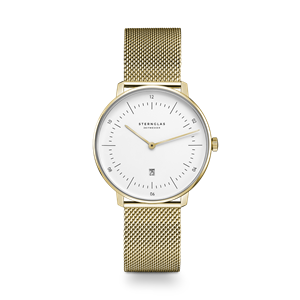 Juwelier Schell 169828 Sternglas Armbanduhr Naos XS Weiß/Gold S01-ND02-MI07