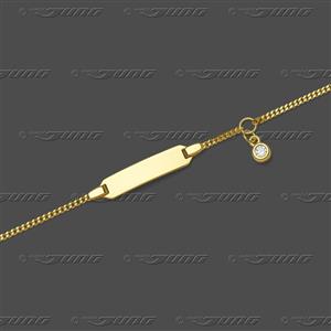 Juwelier Schell 171142 Jung Identitätsarmband mit Zirkonia 91.0327.90