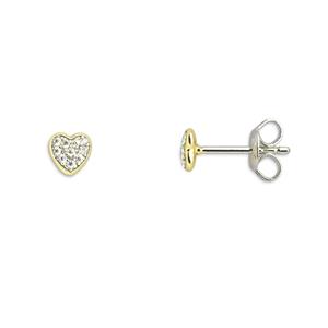 Juwelier Schell 161702 Xenox Ohrstecker Herzen XS3737GN