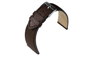 Juwelier Schell 174840 Eulit Uhrenband Country Dunkelbraun/Silber 356718272
