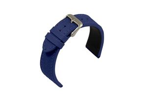 Juwelier Schell 174847 Eulit Uhrenband Canvas Blau/Silber 230620502