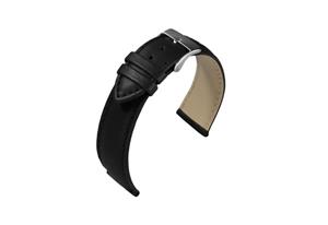 Juwelier Schell 163363 Eulit Uhrenband Taurus Schwarz/Silber 342118102