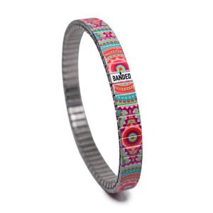 Juwelier Schell 176208 Banded Bracelets Armband Caribbean Tile - Martinique Flower Bomb - 6mm Caribbean Tile - Martinique Flower Bomb - 6mm (M)