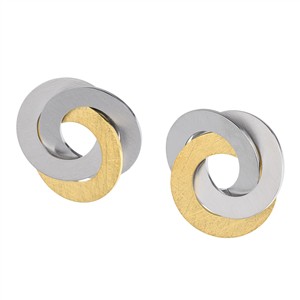 Juwelier Schell 176545 Ernstes Design Ohrstecker Verbundene Ringe E729