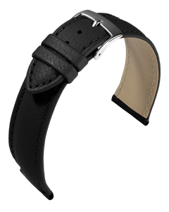 Juwelier Schell 177288 Eulit Uhrenband Fancy Classic Schwarz/Silber 515622102