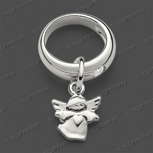Juwelier Schell 177332 Jung Anhänger Taufring mit Engel 50-0004