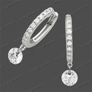 Juwelier Schell 177338 Jung Scharniercreolen Pavé 25-0740