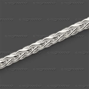 Juwelier Schell 177422 Jung Armband Zopfkette Diamantiert 82.5754