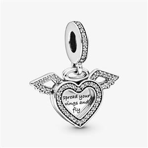 Juwelier Schell 161767 Pandora Moments Charm Herz & Engelsflügel 798485C01