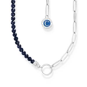 Juwelier Schell 172729 Thomas Sabo Charm Kette Dunkelblau KE2189-007-32-L45V