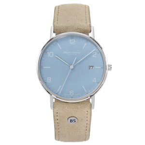 Juwelier Schell 174347 Bruno Söhnle Armbanduhr Rondo Hellblau 17-13105-323