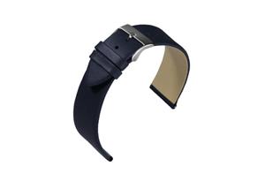 Juwelier Schell 166506 Eulit Uhrenband Nappa Blau/Silber 341620502