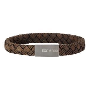Juwelier Schell 175998 SON of NOA Armband Geflochtenes Kalbsleder 80970039321