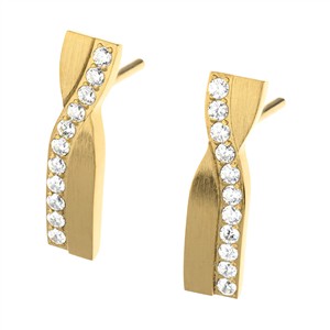 Juwelier Schell 176538 Ernstes Design Ohrstecker Überkreuzt E710