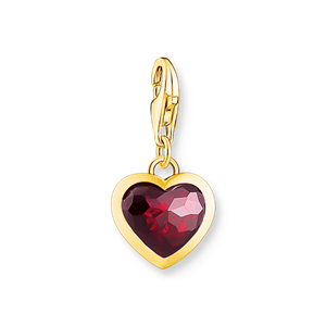 Juwelier Schell 177159 Thomas Sabo Charm Herz Rot/Gold 2094-414-10