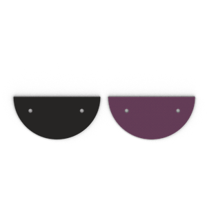 Juwelier Schell 165239 Les Georgettes Ledereinsatz Anhänger 45mm Patent Black & Dark Purple 703110099CJ000