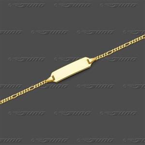 Juwelier Schell 177344 Jung Id.-Armband Figarokette 91.0128