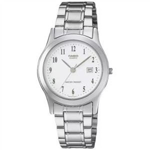 Juwelier Schell 177351 Casio Armbanduhr LTP-1100 Series Weiß/Silber LTP-1141PA-7BEG
