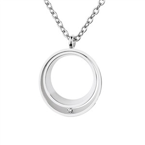 Juwelier Schell 177372 Ernstes Design Anhänger Ringe mit Brillant AN1061