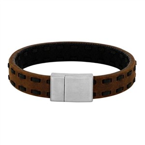 Juwelier Schell 177479 SON of NOA Lederarmband mit Naht Braun 80970299221
