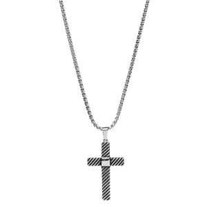 Juwelier Schell 177548 Xenox Kette mit Anhänger Kreuz Gemustert X4124