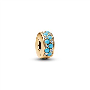 Juwelier Schell 177674 Pandora Moments Clip Türkisblau 763902C01