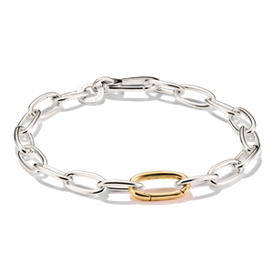 Juwelier Schell 177731 Thomas Sabo Charm Armband Bicolor mit einem Connect-Link C1204-413-7-L19