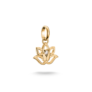 Juwelier Schell 177778 Thomas Sabo Charm Goldene Lotusblume CC1204-414-14