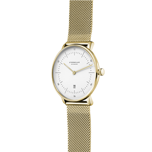 Sternglas Armbanduhr Naos XS Weiß/Gold – Bild 2