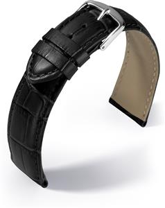 Juwelier Schell 166932 Eulit Uhrenband Guinea Schwarz/Silber 8007622102