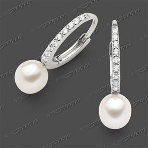 Juwelier Schell 173757 Jung Creolen Pavé & Perle 25-0676