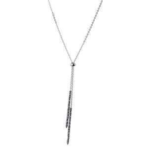 Juwelier Schell 176546 Ernstes Design Y-Collier Hämatit K846