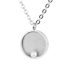 Juwelier Schell 177369 Ernstes Design Anhänger Rund mit Perle Klein AN1057