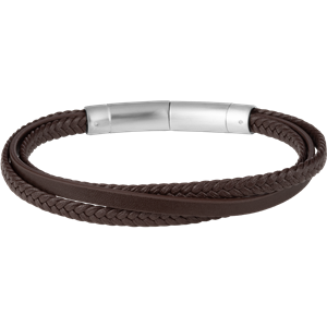 Juwelier Schell 167623 Jacques Lemans Lederarmband Braun S-B125A