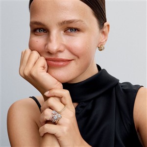 Pandora Doppelring Funkelndes Herz – Bild 3