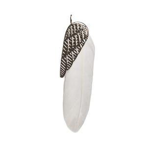 Juwelier Schell 141088 Traumfänger Anhänger Traumfeder Stahl/Weiß Klein TF08MSSWH