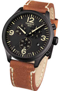 Tissot Armbanduhr Chrono XL Schwarz/Braun – Bild 4