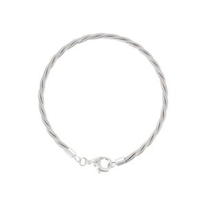 Juwelier Schell 169255 Pesavento Armband Shiny Silber Geflochten DNA WDNAB491