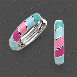 Juwelier Schell 169315 Jung Creolen Türkis/Pink 15-0053