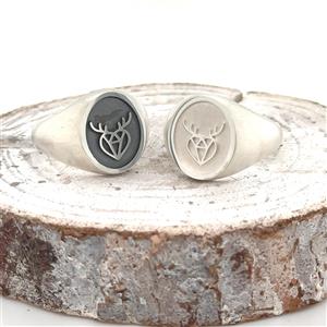 Cuckoowelen Siegelring Leni modern Logo geschwärzt – Bild 3