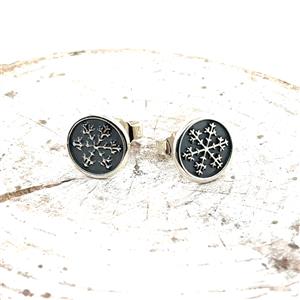 Cuckoowelen Ohrstecker Schneeflocke Groschen – Bild 3